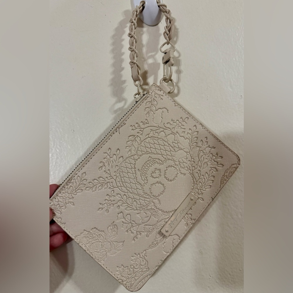 Betsey Johnson Cream Colored Wristlet